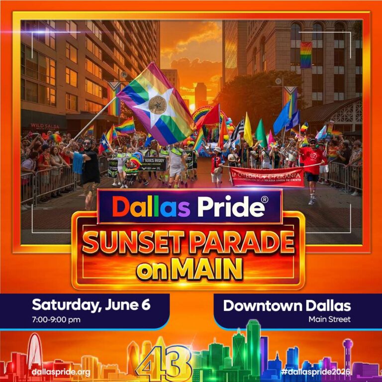 Dallas Pride 2026 Sunset Parade on Main