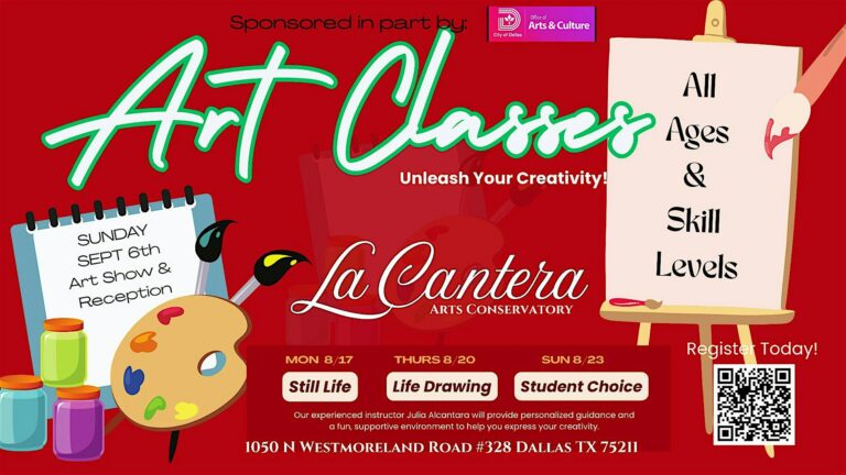 Free Art Classes for All Ages Are Coming to Oak Cliff This August